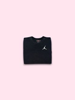 Air Jordan embroidered jump man logo t-shirt black mens small