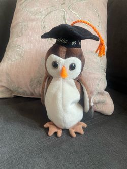 TY Beanie Baby “Wise” (with Grammar errors- in that hang tag and tush tag don’t match-making it more desirable to collect-