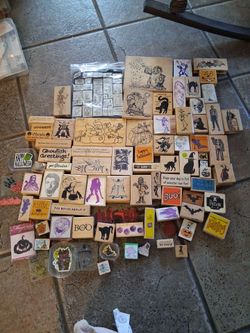 Vintage Halloween rubber stamps 1990's ($8 each)