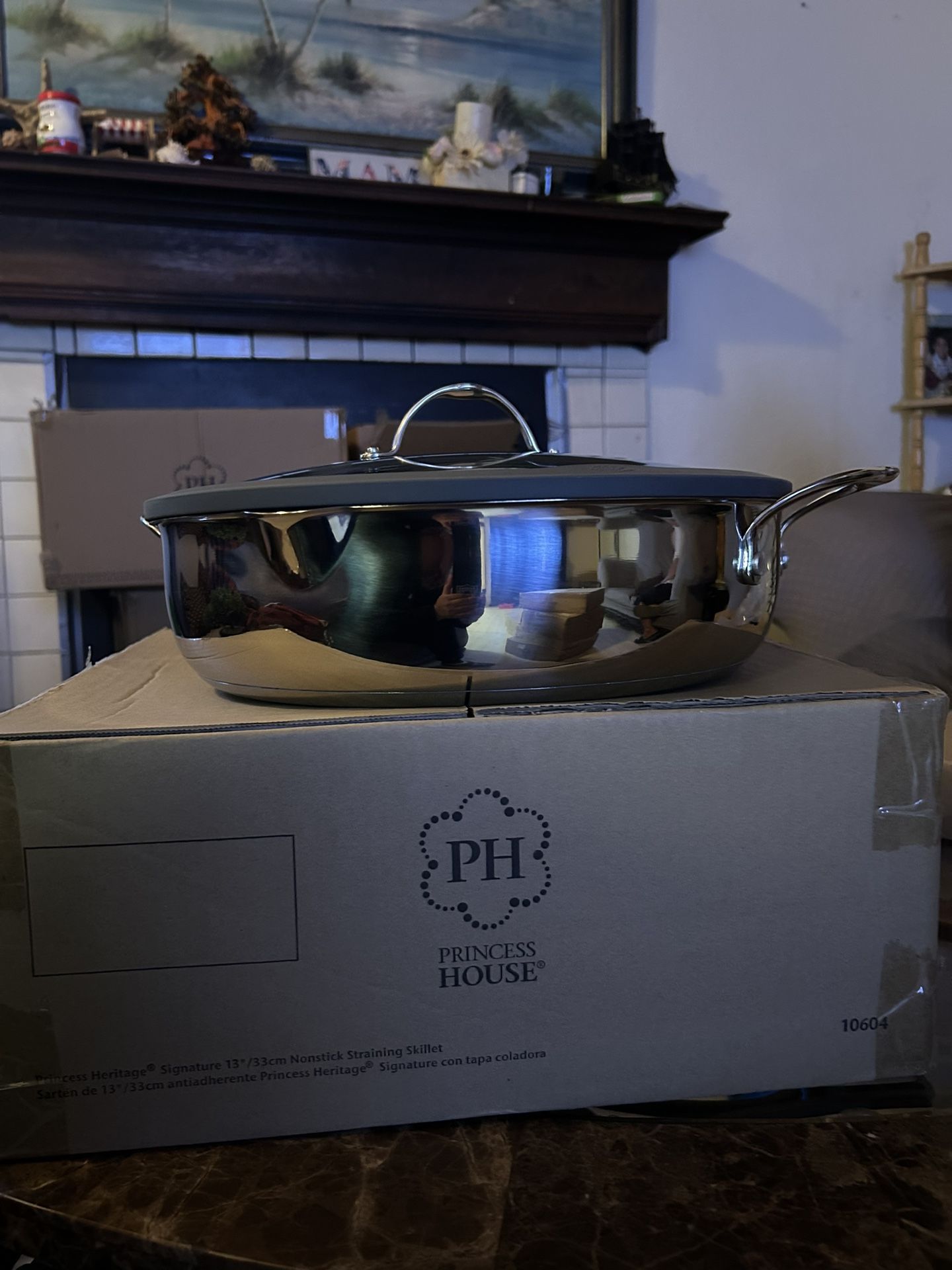 Princess heritage signature 13”/33cm Nonstick straining skillet