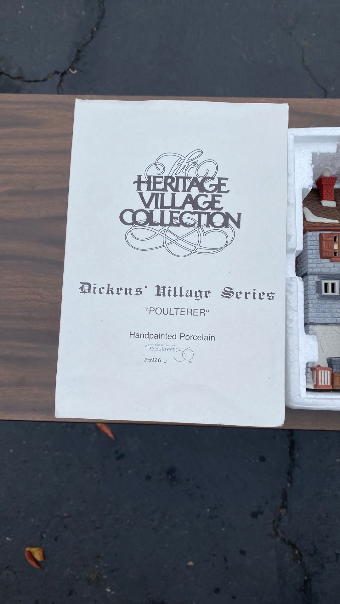 Heritage village collection, hand, painted porcelain