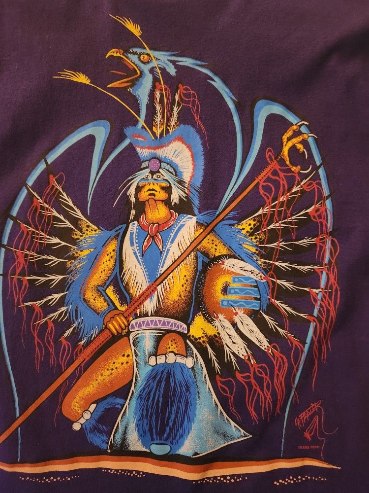 2 Native American Style Tshirts Seattle