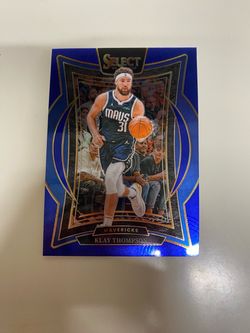 Klay Thompson 2024-25 Panini Select Blue NBA Card