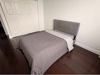 Full size bed and mattress