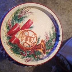 Pair Of Christmas Serving Trays 