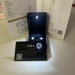 Moissanite Cross Earrings