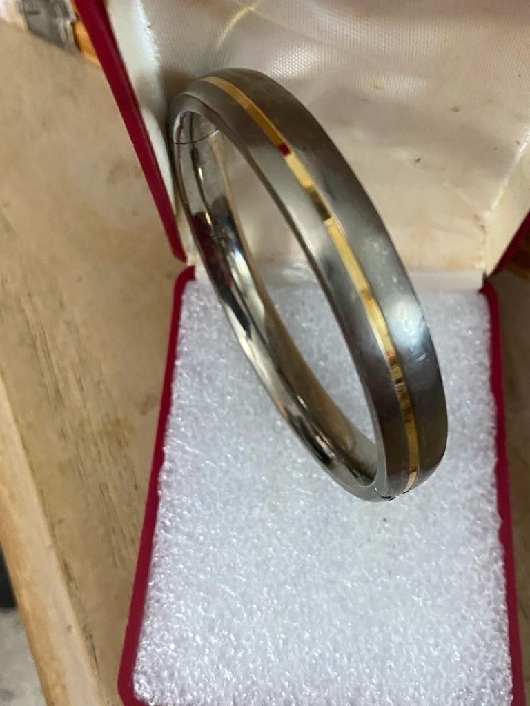 Pulsera Caña Stainless Joyería Antigua 