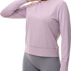 NWT Disbest Casual Long Sleeve Top in Lavender Purple XL
