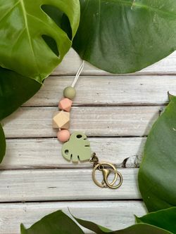 Monstera Plant Parent Lanyard