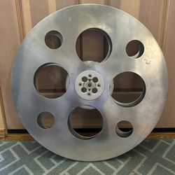Vintage movie reel 26” Aluminum
