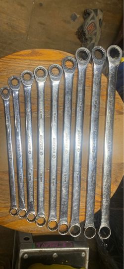 9 piece long matco rachetting wrenches