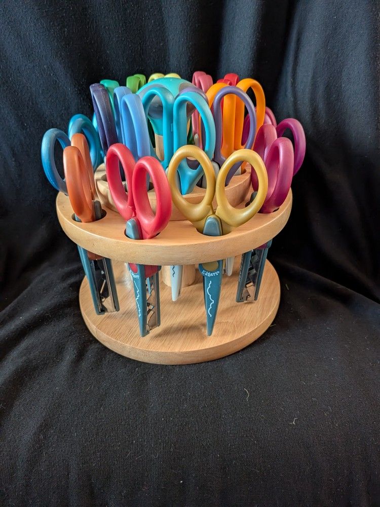 Set 2 , 20 Assorted Long &Wide Kraft Edger Scissors