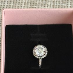 Pandora 925 Silver Ring With cz Stones 