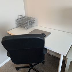 Ikea Office With Chair And Accessorise 