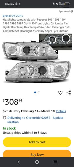 PEUGEOT HEADLIGHTS