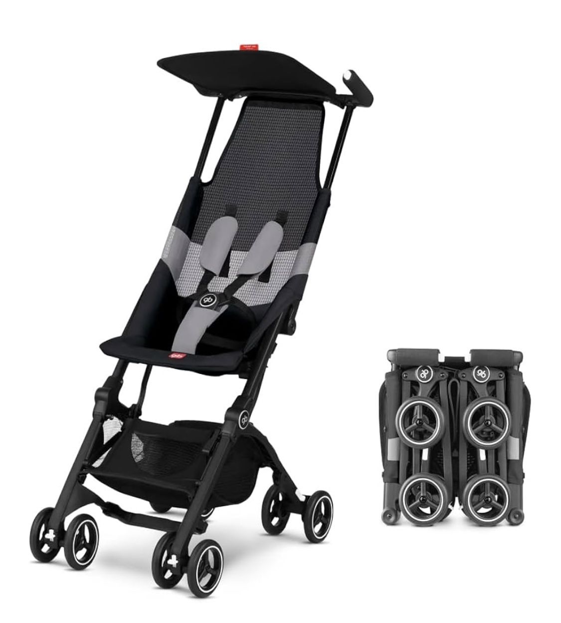 gb Pockit Air All Terrain Ultra Compact Lightweight Travel Stroller with Breathable Fabric in Velvet