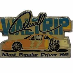 Darrell Waltrip 1989 Tide Racing Team Winston Cup NASCAR Race Car Enamel Lapel Hat Pin 