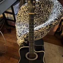 Acoustic electric guitar: Esteban legacy midnight 