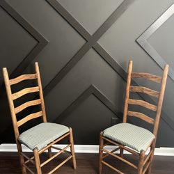 Vintage ladder back chairs