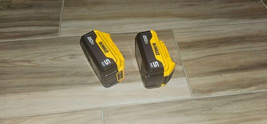 2 dewalt 20v batteries  5ah