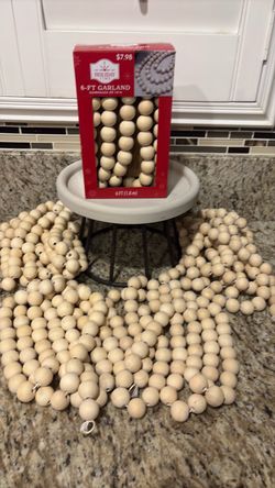6 feet of garden wooden beads