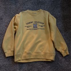 yellow Tommy Hilfiger sweatshirt