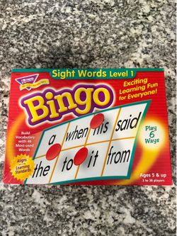 Bingo - Sight Word