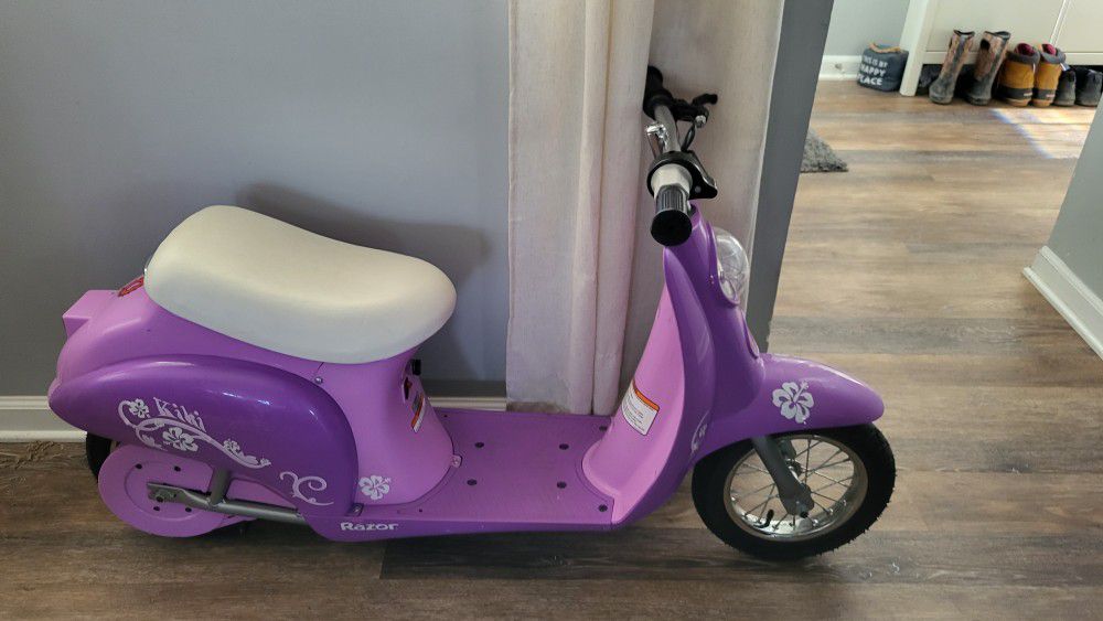 Razor Pocket Mod Miniature Euro-Style Electric Scooter - Kiki Purple, for Kids and Teens Ages 13+