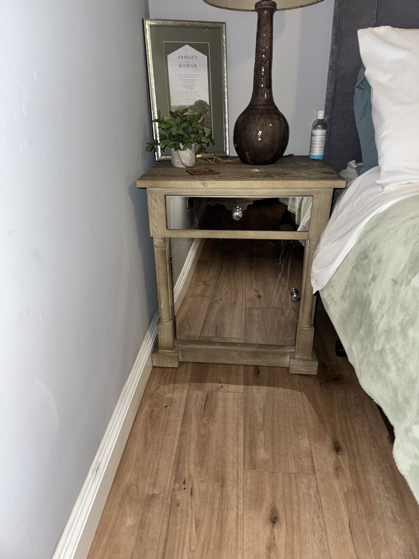 Mirrored Nightstand