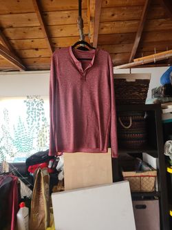Red Long Sleeve W/buttons