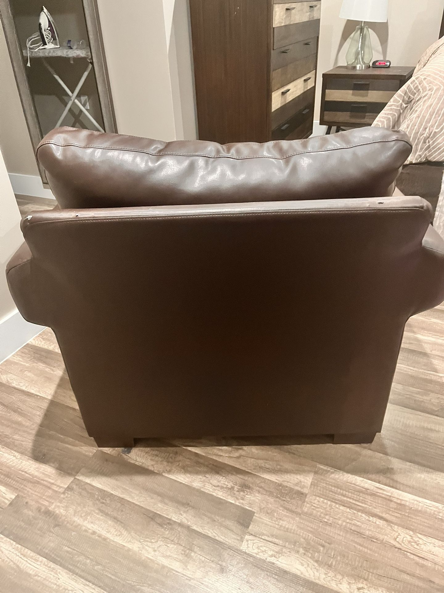 Large Comfy Brown Chair