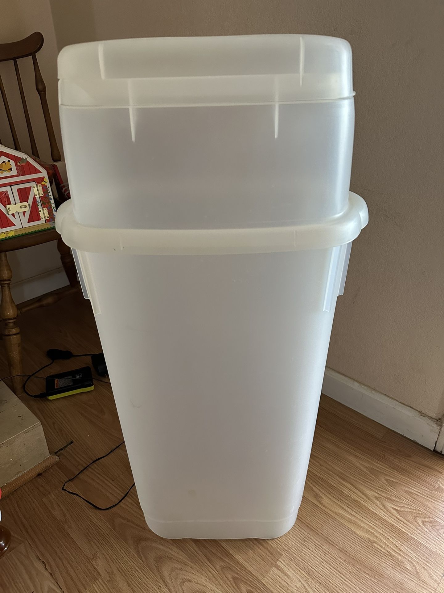 Gift Wrap Storage Organizer Container Box Tote Clear