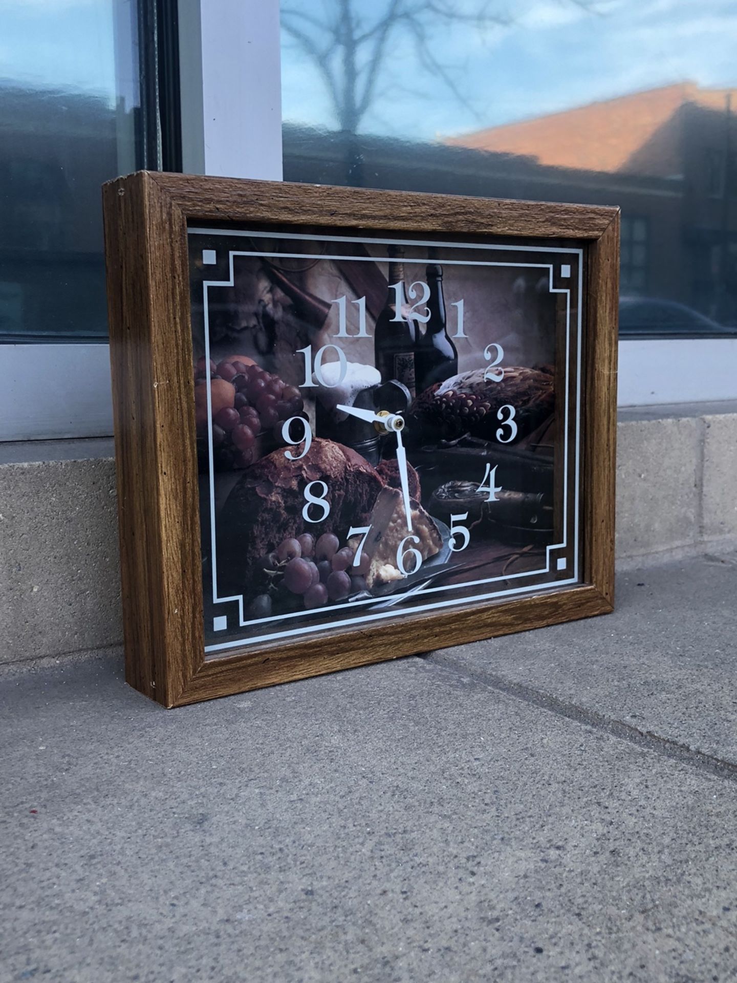 Vintage Intercraft Shadow Box Wall Clock