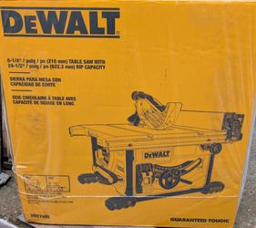 DEWALT 15 Amp Corded 8-1/4 in. Compact Portable Jobsite Tablesaw (Stand Not Included)