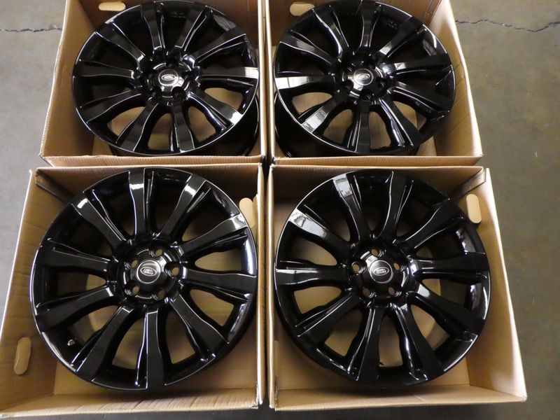 2016 21" OEM Range Rover Sport factory wheels 21 inch gloss black rims