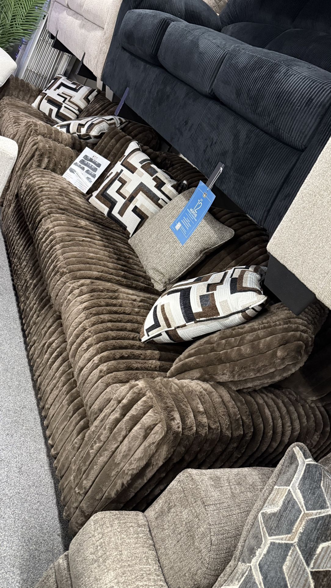 2Pc Sofa Set - Available In Black And In Different Sectional Shapes