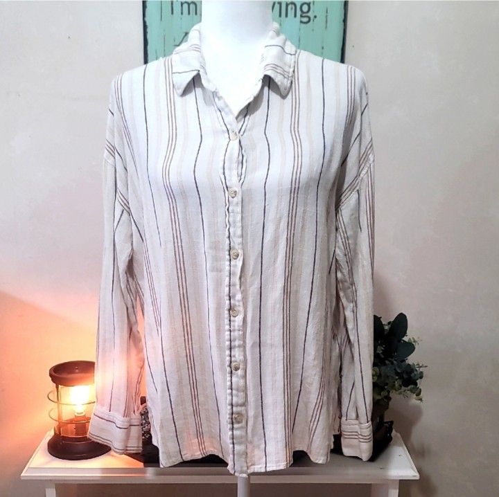 Becool Striped Linen Shirt
