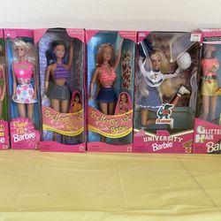 Lot of 6 Vintage Barbie Dolls