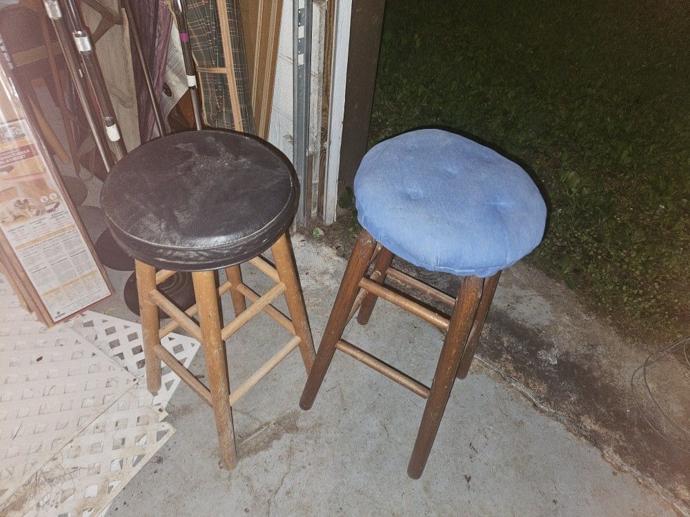 Wooden Cushion Vintage Bar stools