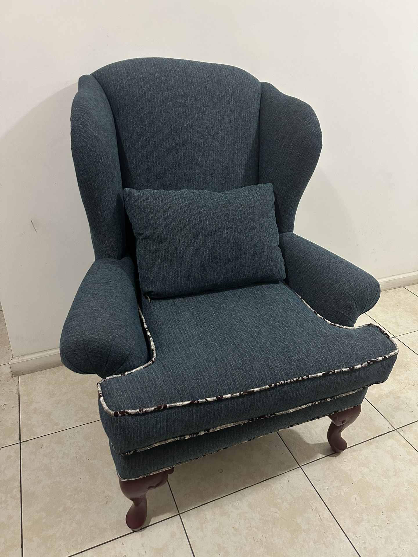 Custom Made Couch Chair With Pillow - Lightly Used