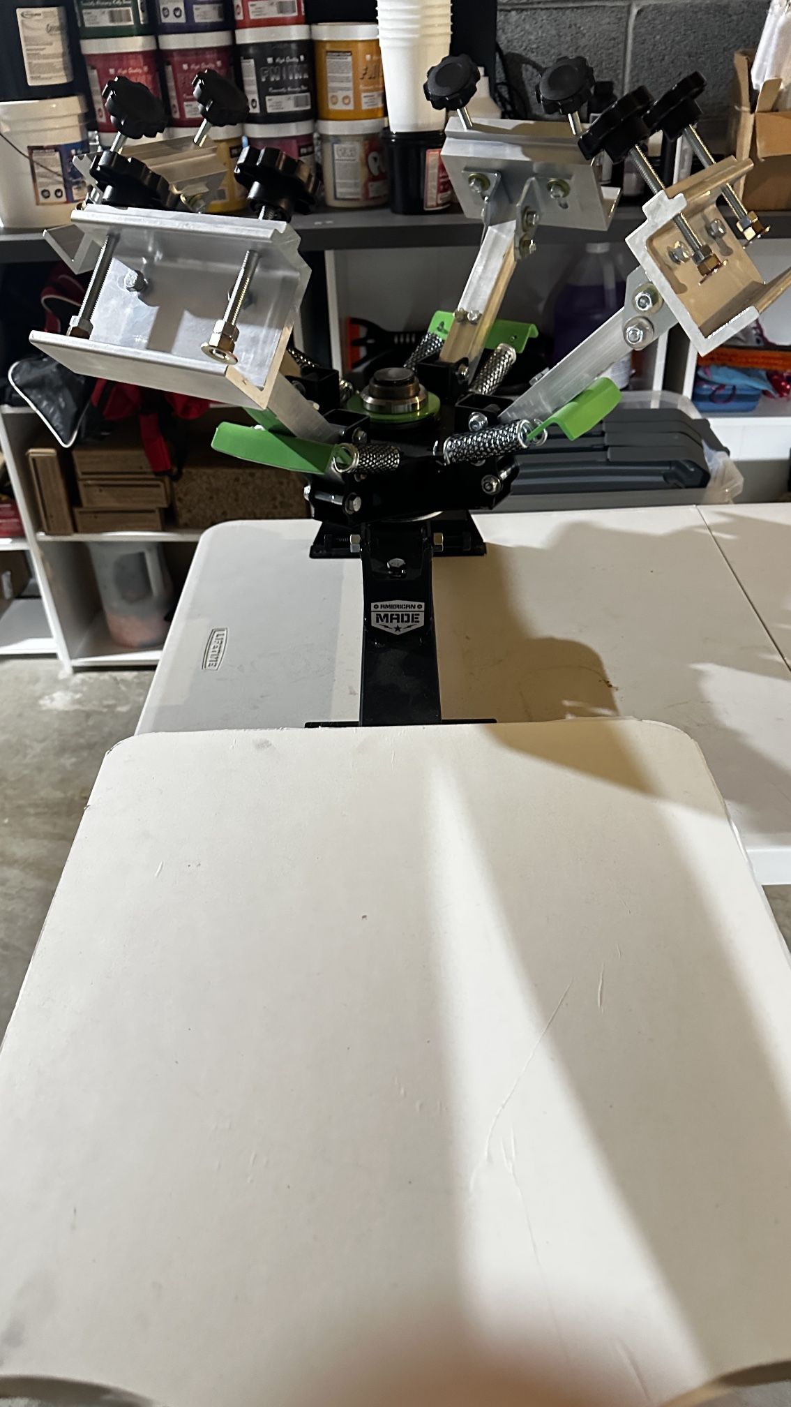 RILEY HOPKINS 150 4 COLOR 1 STATION SCREEN PRINTING PRESS