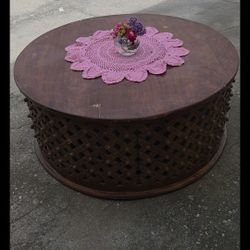 Round Circle Wood Table 