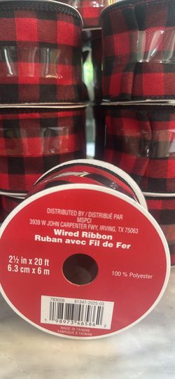 Wired Ribbon $4. ea Or 3 For $10.