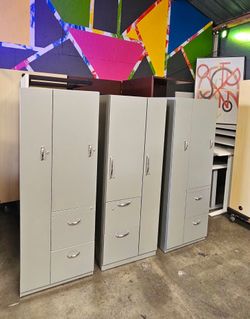 Steelcase Storage Combo File Wardrobe Cabinets 24x24x66 **Each**