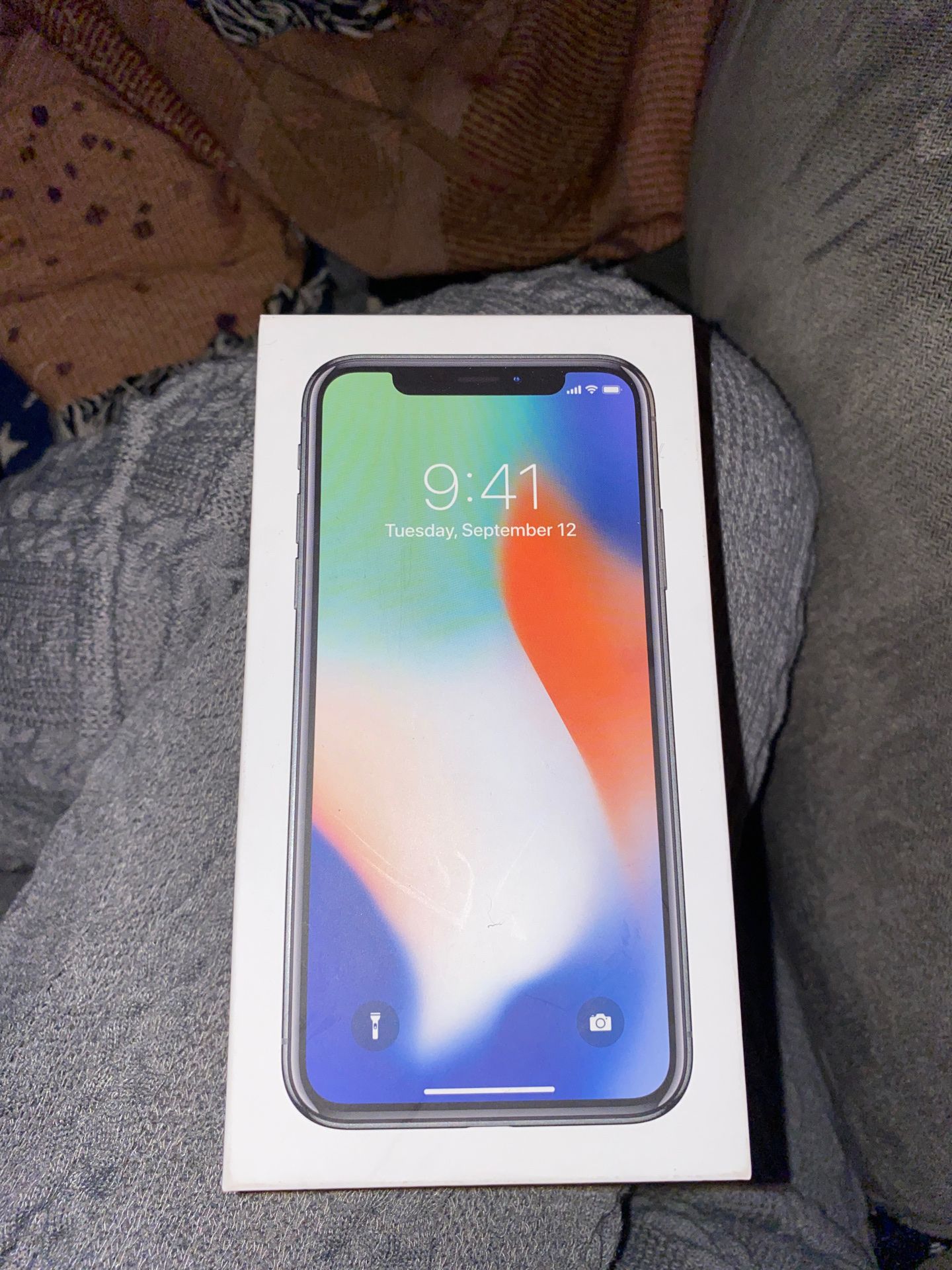 iPhone X with box & charger