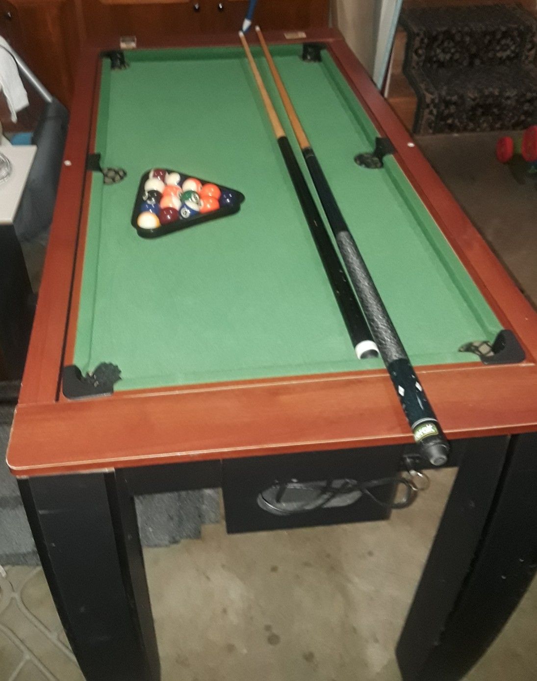 Mini pool /air hockey table combo