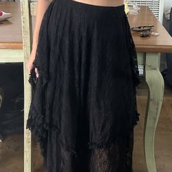 Black Lacy Skirt, size M