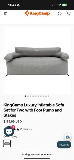 King Camp blow up 2 person sofa/couch
