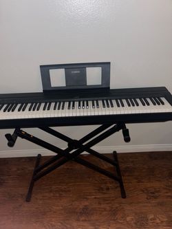 Yamaha P45 Keyboard, Stand, Sustain Pedal