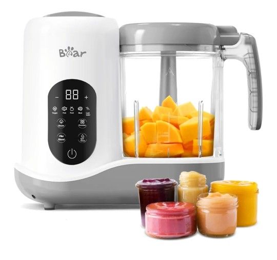 White Baby Food Maker Processor Steamer Puree Blender & Grinding